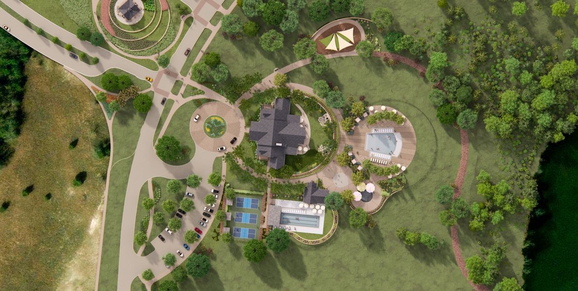 Aerial view of amenities in BridgeWater - RENDERING Aerial view of amenities in BridgeWater - RENDERING