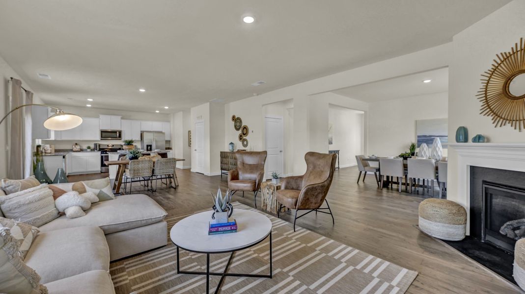 Furnished interior in a model home at Polo Fields in Kingsport (Image 18).