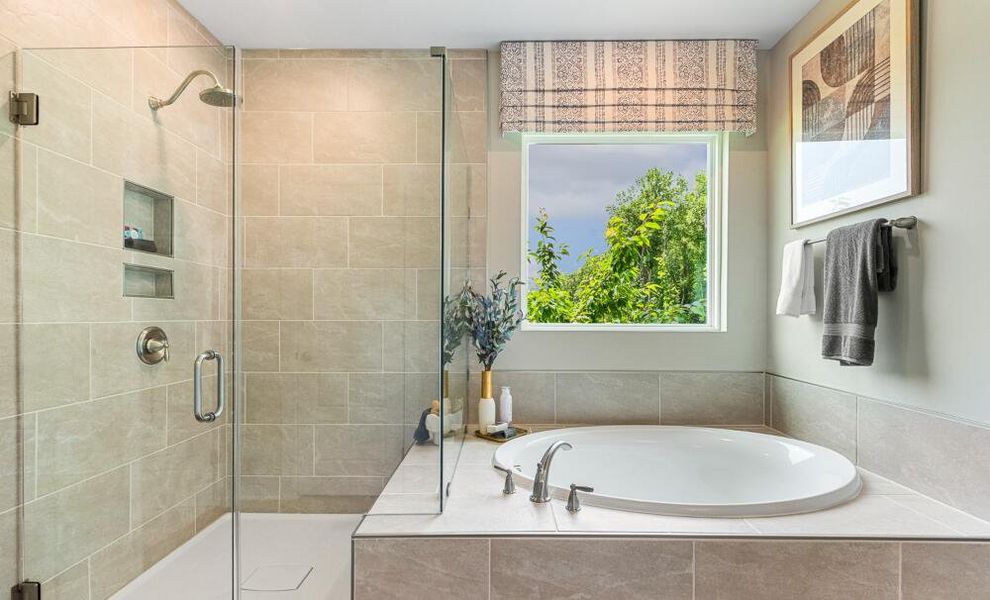 Furnished interior in a model home at High Springs in Clayton (Image 33). Furnished interior in a model home at High Springs in Clayton (Image 33).