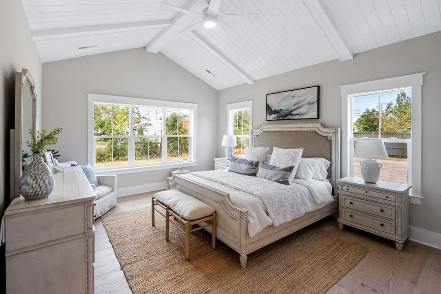Furnished interior in a model home at Sidbury Landing in Wilmington (Image 12).