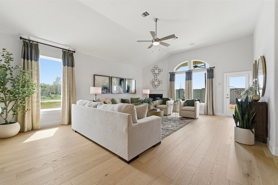 Furnished interior in a model home at Sundance Cove in Crosby (Image 33).