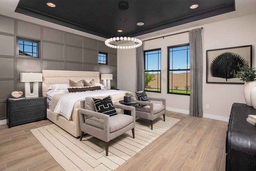 Furnished interior in a model home at Borgata Summit in Queen Creek (Image 4).