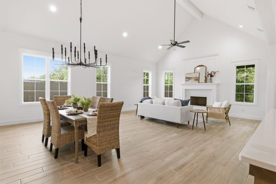 Furnished interior in a model home at Oakmont in Bryan (Image 17).