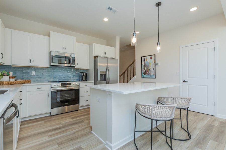 Furnished interior in a model home at Dawson Landing in Charlotte (Image 13).