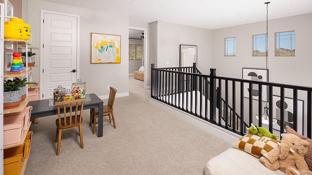 Furnished interior in a model home at Aloravita South in Peoria (Image 5).