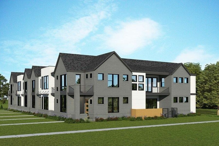 Image 2 of the Mueller – Flex Row Homes community in Austin, TX.