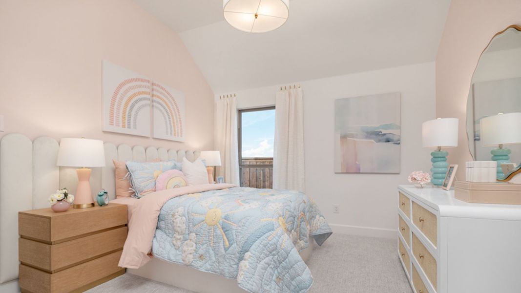 Furnished interior in a model home at Myrtle Creek 60' in Waxahachie (Image 14).