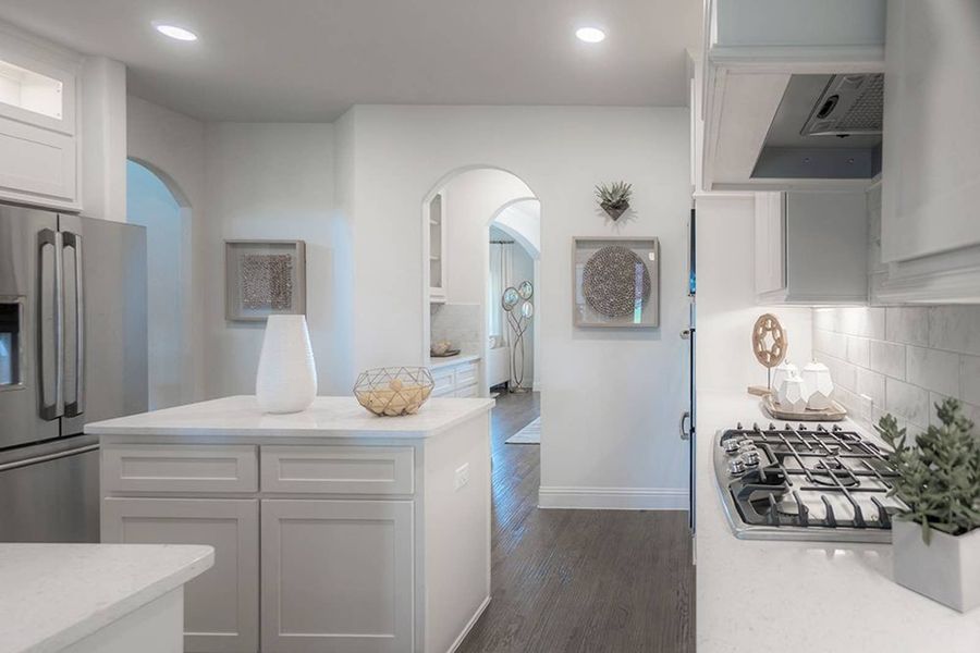 Furnished interior in a model home at Cambridge Estates in Prosper (Image 13).