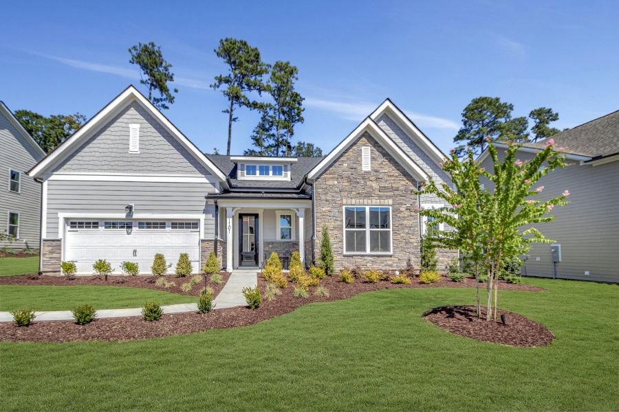 Front exterior of a home in the Stonewood Estates community, located in Durham, NC (Image 2).