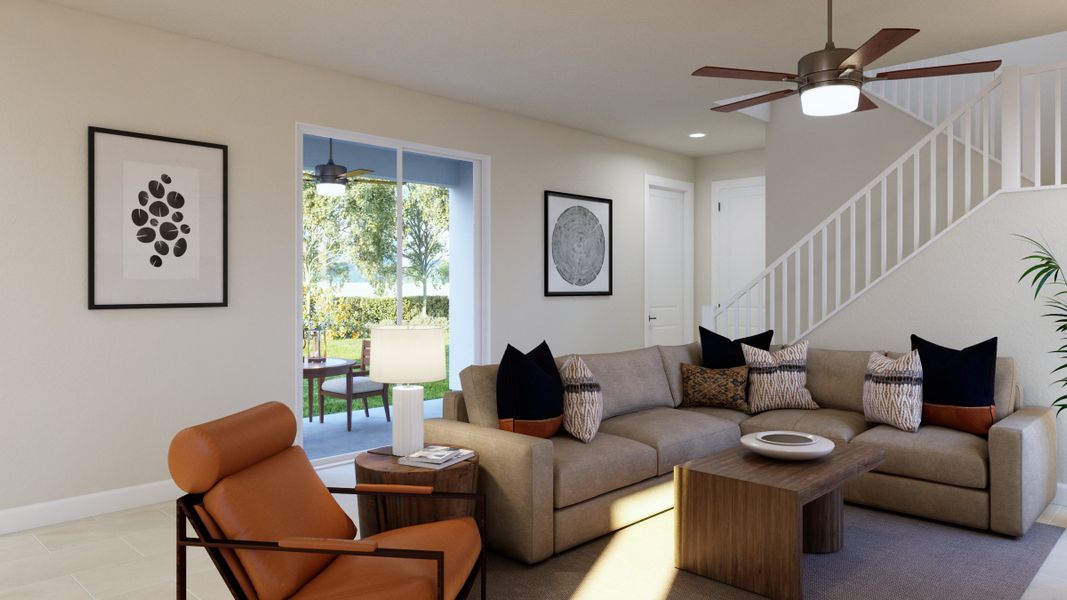 Furnished interior in a model home at Spring Walk at The Junction in Debary (Image 6).