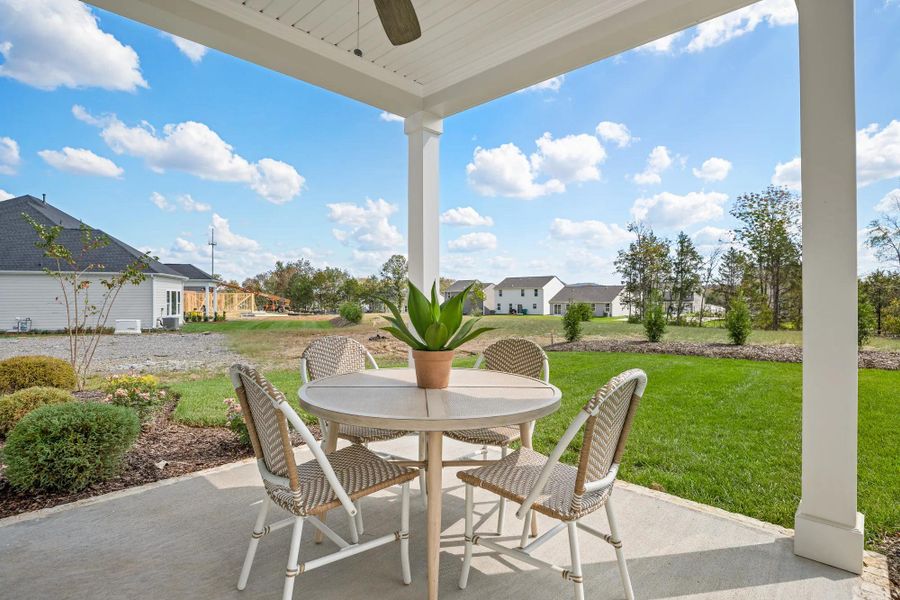 The Courtland Outdoor Living Area The Courtland Outdoor Living Area