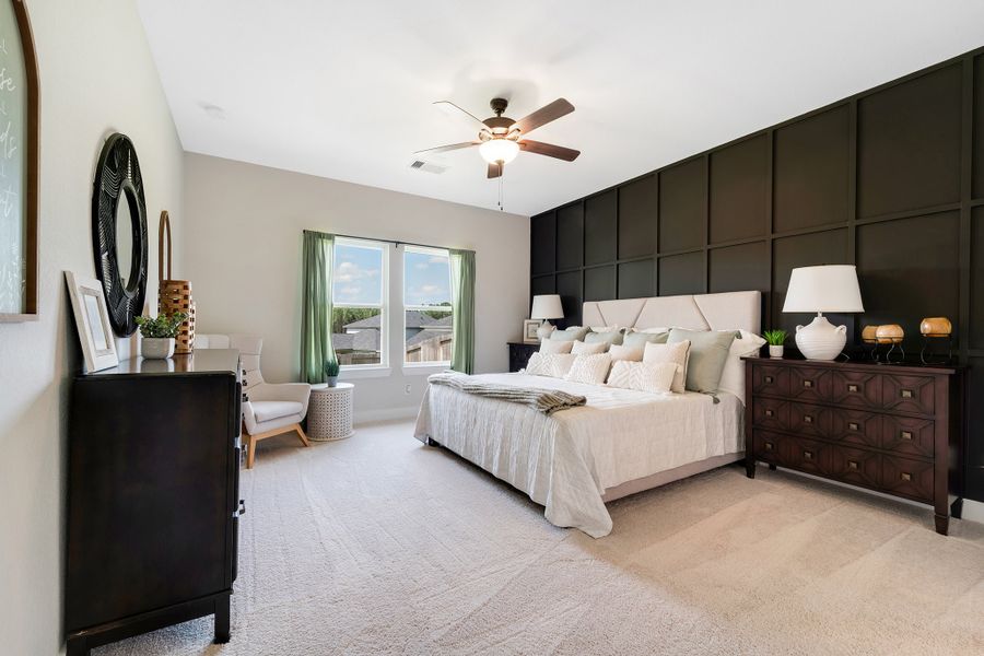 Furnished interior in a model home at Magnolia Springs in Montgomery (Image 33).