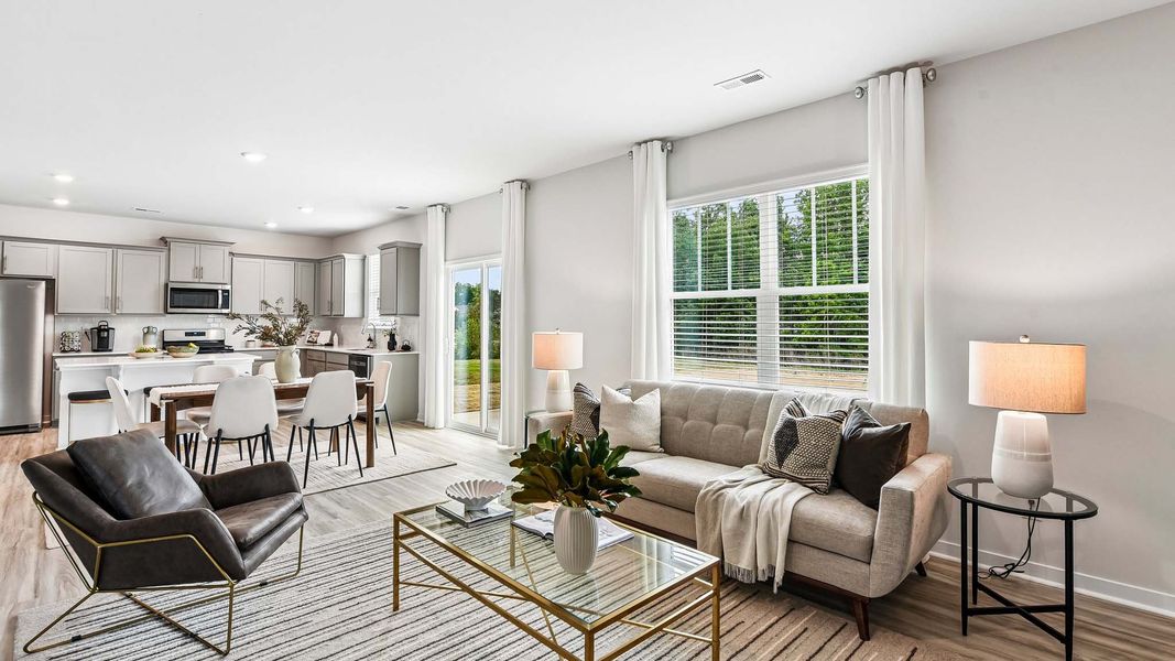 Furnished interior in a model home at Secrest Commons in Monroe (Image 17).
