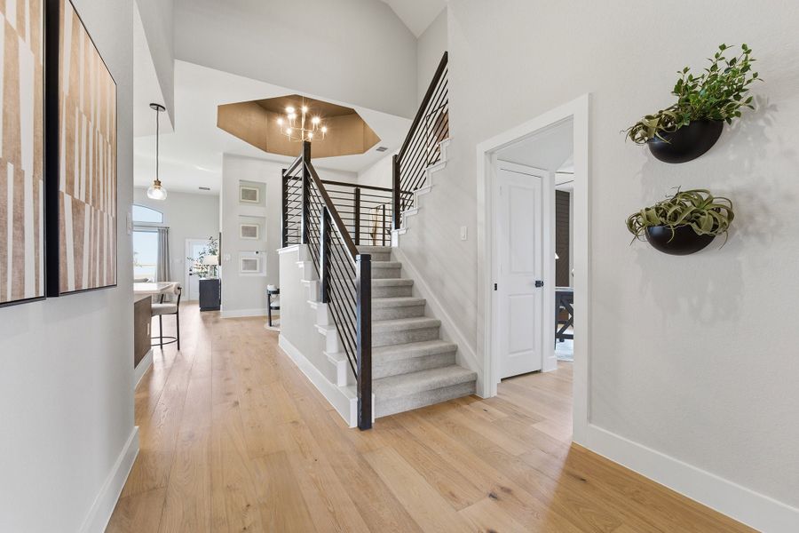 Furnished interior in a model home at Hickory Ridge Estates in Elmendorf (Image 9).