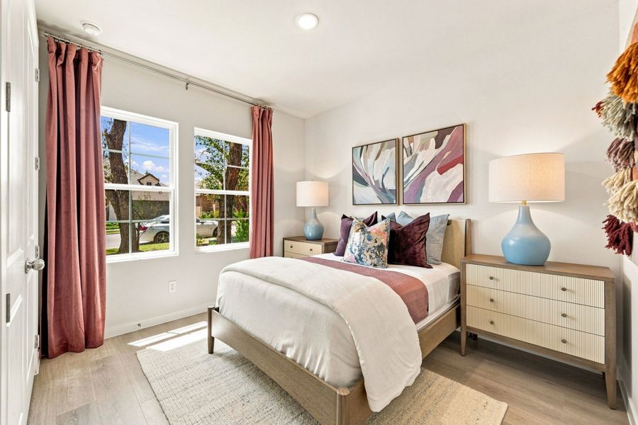 Furnished interior in a model home at La Cima in San Marcos (Image 9).
