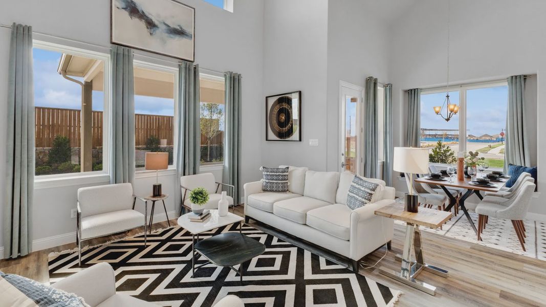 Furnished interior in a model home at Anna Ranch in Anna (Image 21). Furnished interior in a model home at Anna Ranch in Anna (Image 21).