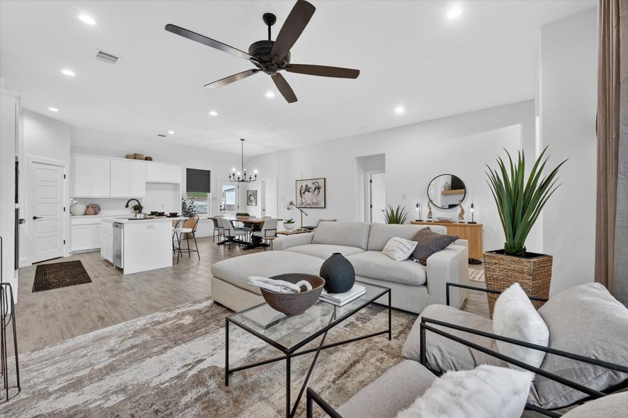 Furnished interior in a model home at Zion Valley in Poolville (Image 6).