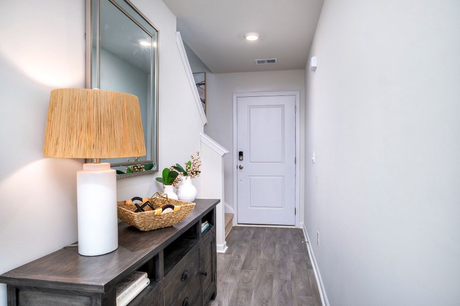 Furnished interior in a model home at Wall Street in Sumter (Image 17).