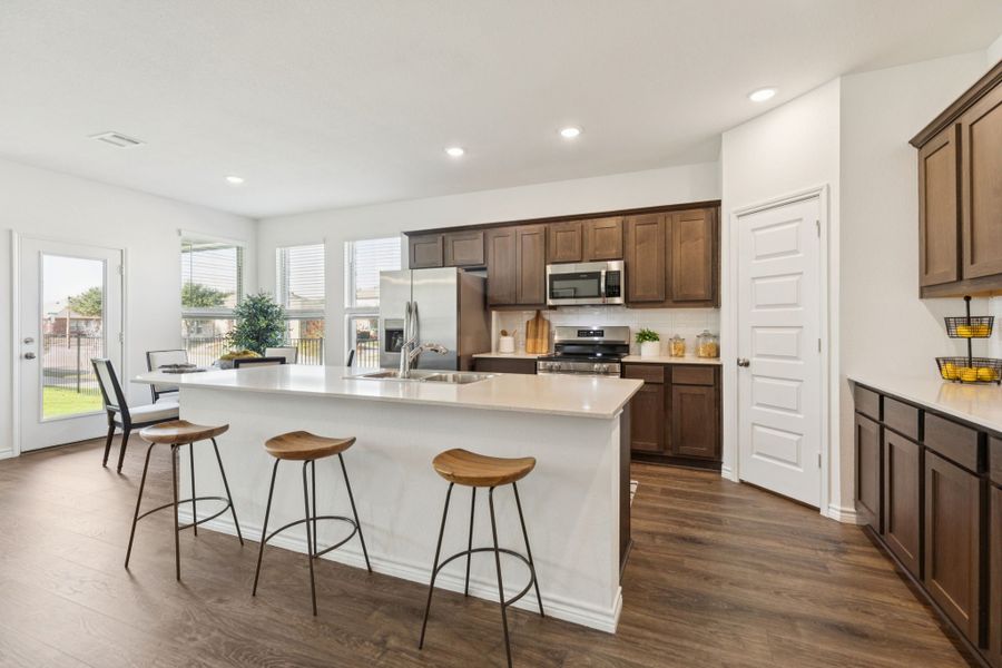 Furnished interior in a model home at Eagle Cove in Denton (Image 5).