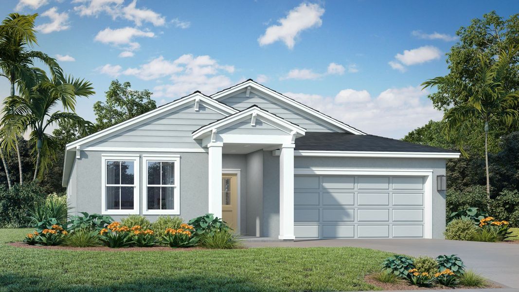 Front exterior of a home in the Granary Park community, located in Green Cove Springs, FL (Image 3).