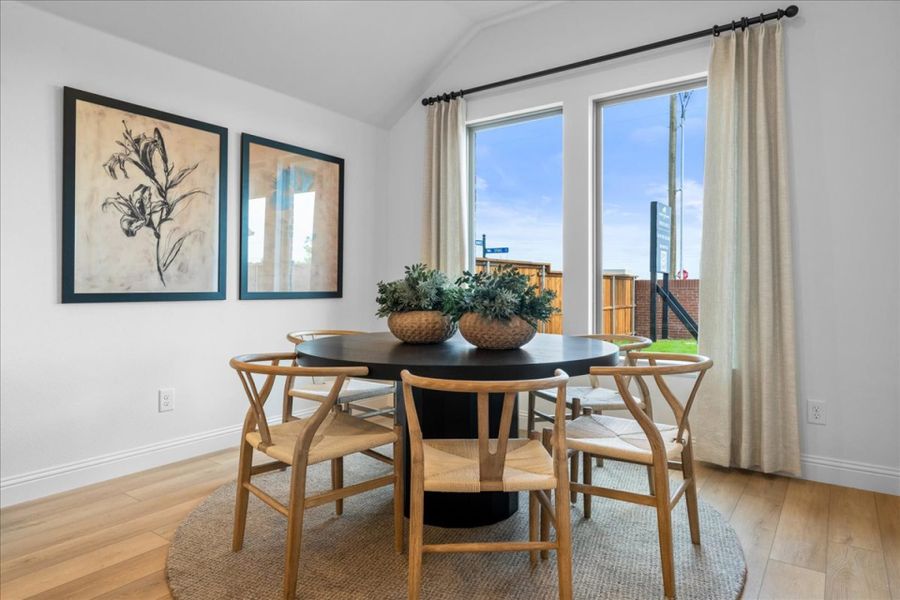 Furnished interior in a model home at River Ranch in Van Alstyne (Image 5).