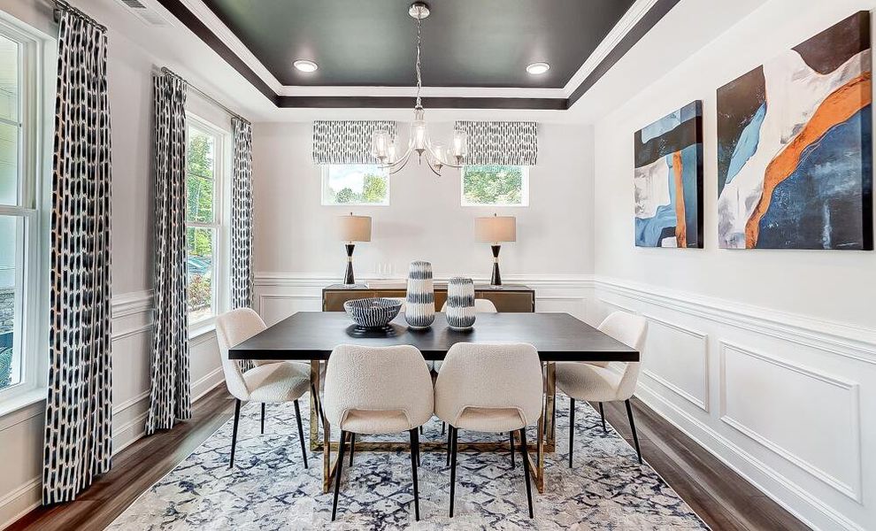 Furnished interior in a model home at Grier Meadows in Charlotte (Image 10). Furnished interior in a model home at Grier Meadows in Charlotte (Image 10).