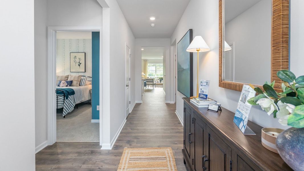 Furnished interior in a model home at Bryson Park in Lexington (Image 35).