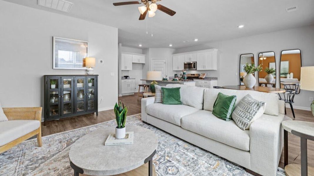 Furnished interior in a model home at Southwind Village in Evans (Image 7). Furnished interior in a model home at Southwind Village in Evans (Image 7).