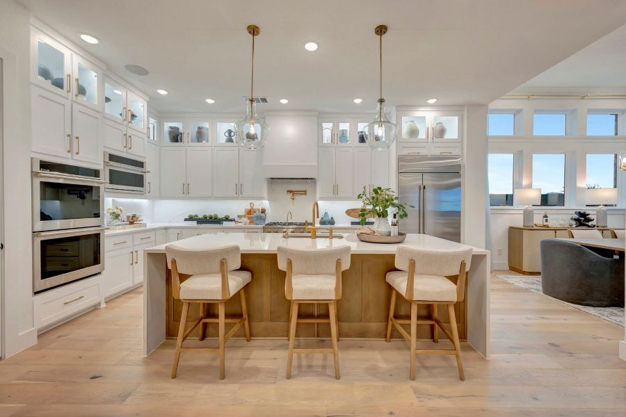 Furnished interior in a model home at Furst Ranch in Bartonville (Image 8).