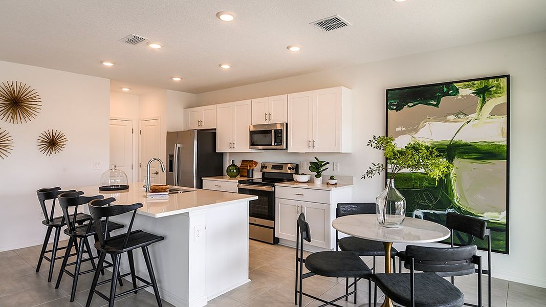Furnished interior in a model home at Marion Creek in Haines City (Image 47).