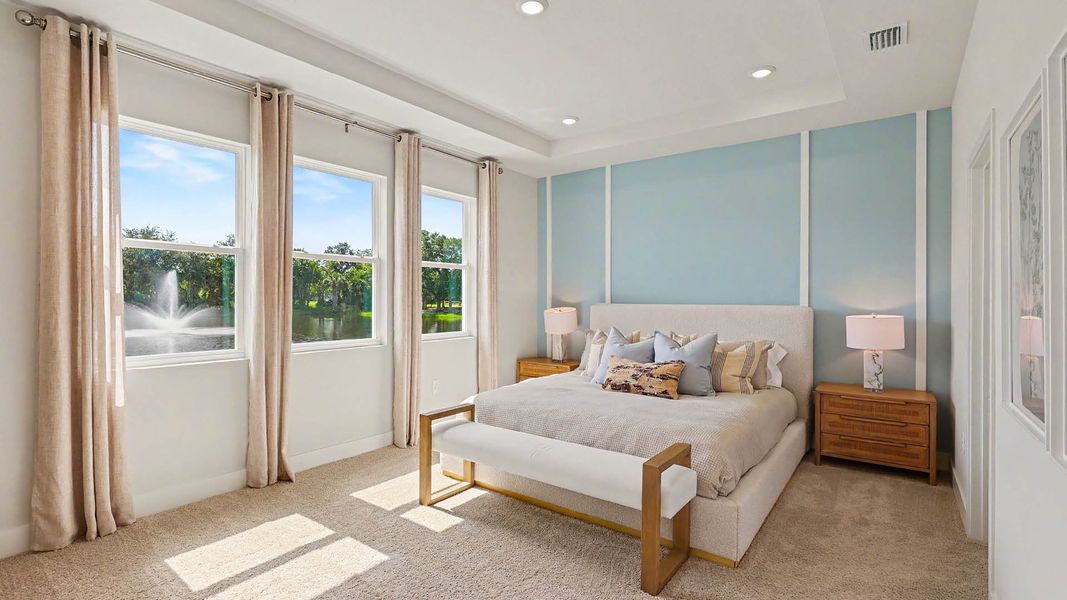 Furnished interior in a model home at Harbor Lake Estates in Titusville (Image 22). Furnished interior in a model home at Harbor Lake Estates in Titusville (Image 22).