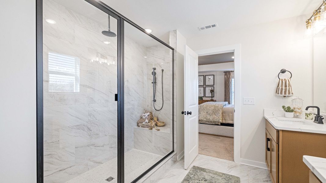 Furnished interior in a model home at McClure Farms in Columbia (Image 26). Furnished interior in a model home at McClure Farms in Columbia (Image 26).