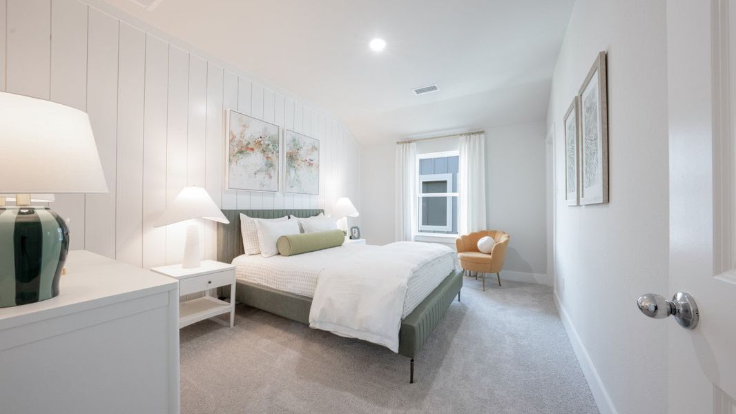 Furnished interior in a model home at The Meadows in Denton (Image 35).