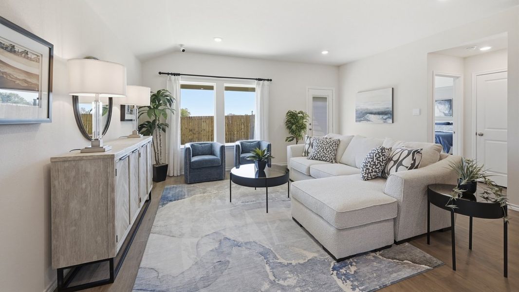 Furnished interior in a model home at Sweetwater Springs in Sherman (Image 17).