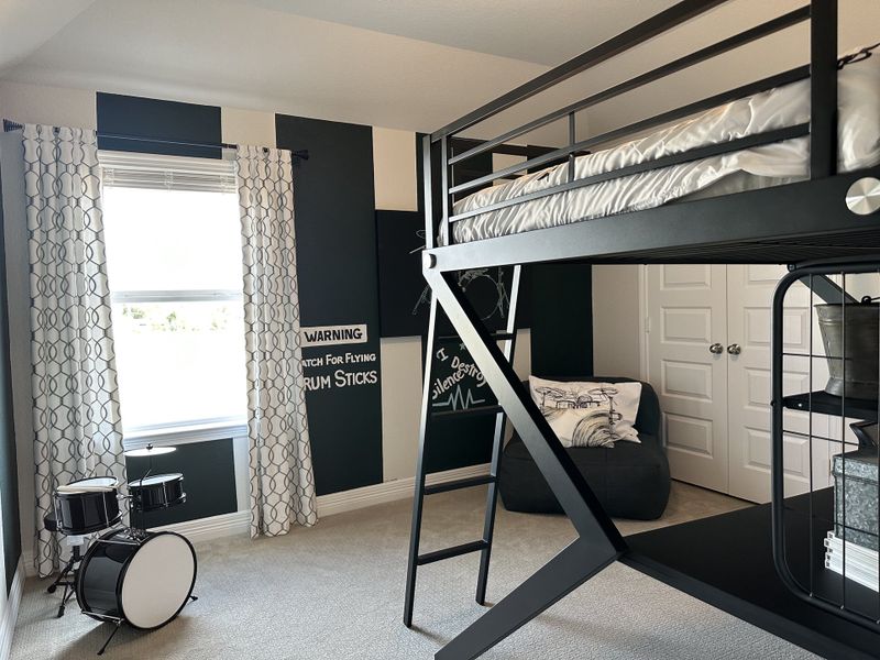 Furnished interior in a model home at Trails at Woodhaven Lakes in La Marque (Image 16).