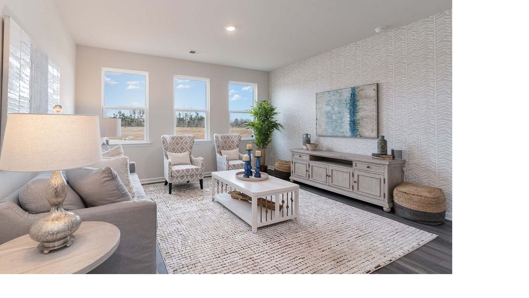 Furnished interior in a model home at Magnolia Farms in Florence (Image 6).