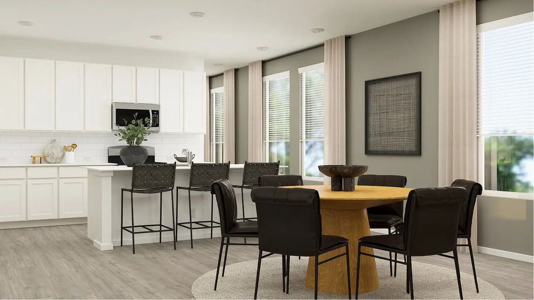 Furnished interior in a model home at Blossom Ranch: Eventide in San Antonio (Image 5).