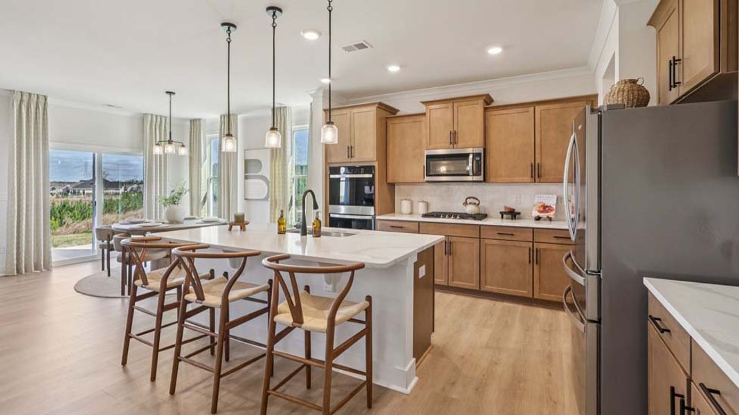 Furnished interior in a model home at Laurelbrook in Sherrills Ford (Image 32).