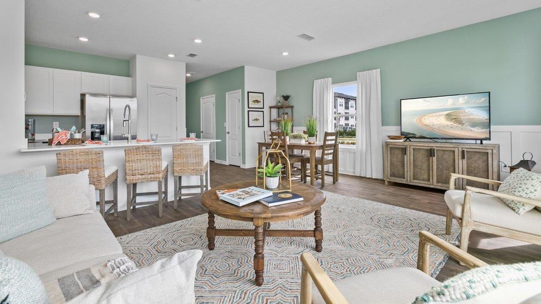 Furnished interior in a model home at The Landing in Middleburg (Image 23).