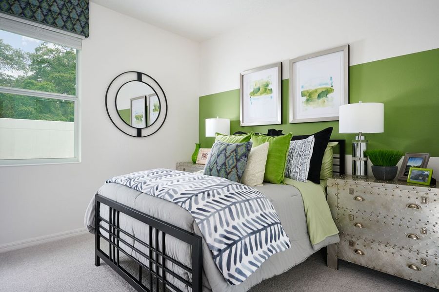 Furnished interior in a model home at Tarpon Bay in Haines City (Image 28).