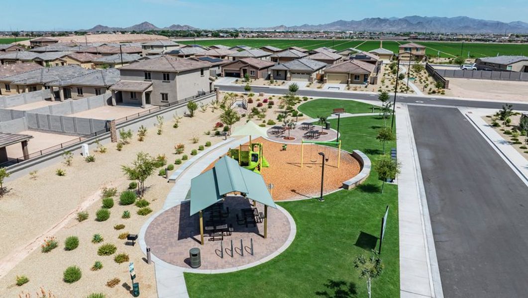 Overview of the park and green space at Mayfield.