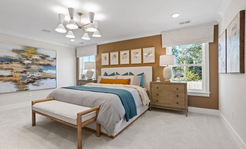 Furnished interior in a model home at Bellevue in Greenville (Image 15). Furnished interior in a model home at Bellevue in Greenville (Image 15).