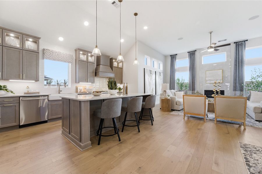 Furnished interior in a model home at Ashland in Angleton (Image 24).