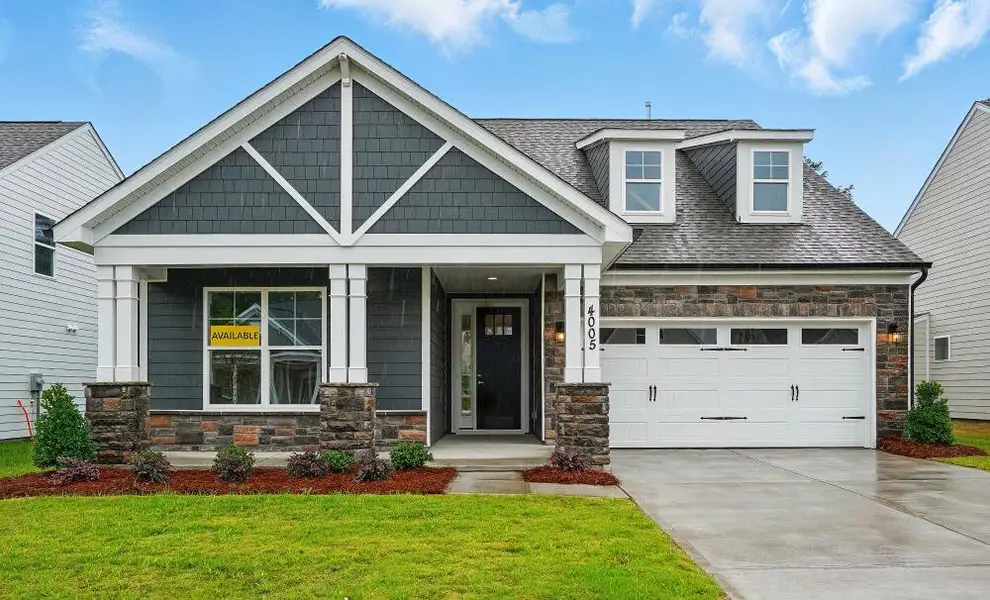Front exterior of a home in the Founders Landing | 55+ Community community, located in Gastonia, NC (Image 5).