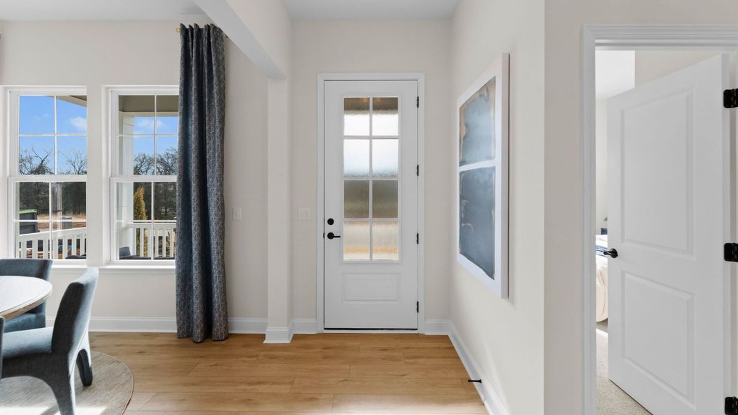 Furnished interior in a model home at Miller Farm Single Family Homes in Pineville (Image 5). Furnished interior in a model home at Miller Farm Single Family Homes in Pineville (Image 5).