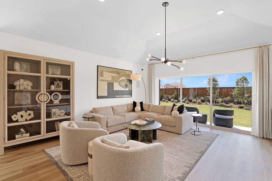Furnished interior in a model home at Parkside in Denton (Image 15). Furnished interior in a model home at Parkside in Denton (Image 15).