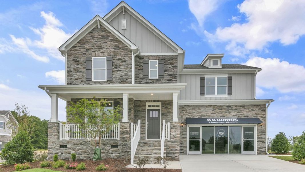 Front exterior of a home in the Kalas Falls community, located in Wake Forest, NC (Image 3). Front exterior of a home in the Kalas Falls community, located in Wake Forest, NC (Image 3).