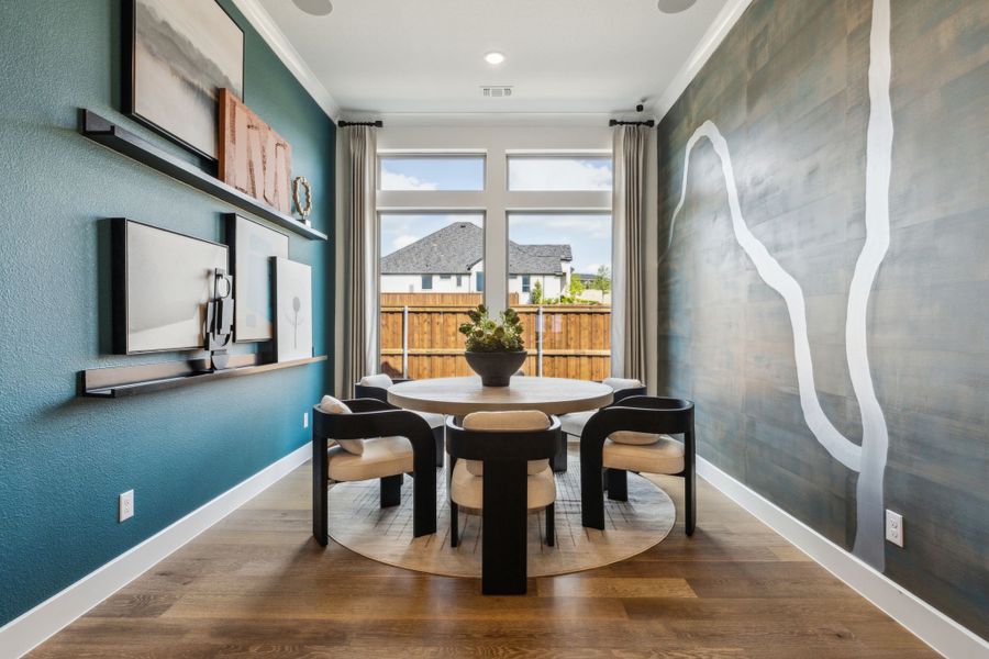 Furnished interior in a model home at The Vines in Haslet (Image 8).