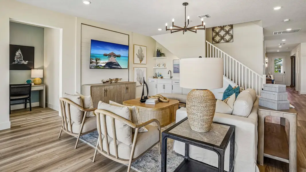 Living Area | Oleander Model Home at Ardisia Park in New Smyrna Beach
