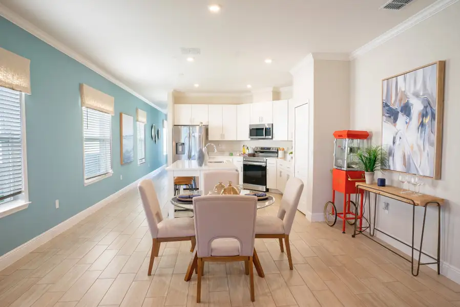 Furnished interior in a model home at Hammock Reserve in Haines City (Image 4). Furnished interior in a model home at Hammock Reserve in Haines City (Image 4).
